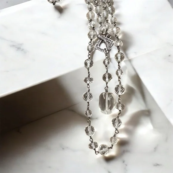 Silpada 925 Silver and Clear Beaded Necklace - Picture 2 of 5